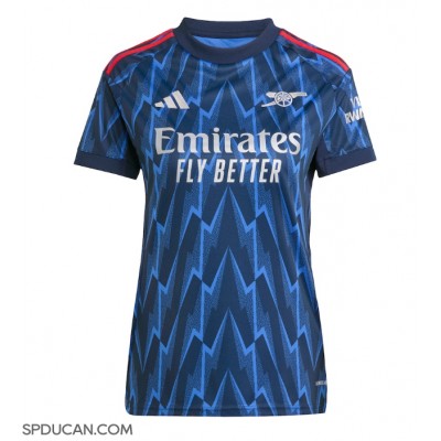 Zenski Nogometni Dres Arsenal Cristhian Mosquera #3 Gostujuci 2025-26 Kratak Rukav Zenski Nogometni Dres Arsenal Cristhian Mosquera #3 Gostujuci 2025-26 Kratak Rukav